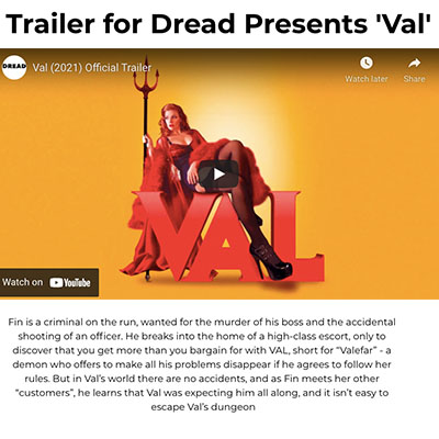 Trailer for Dread Presents 'Val'